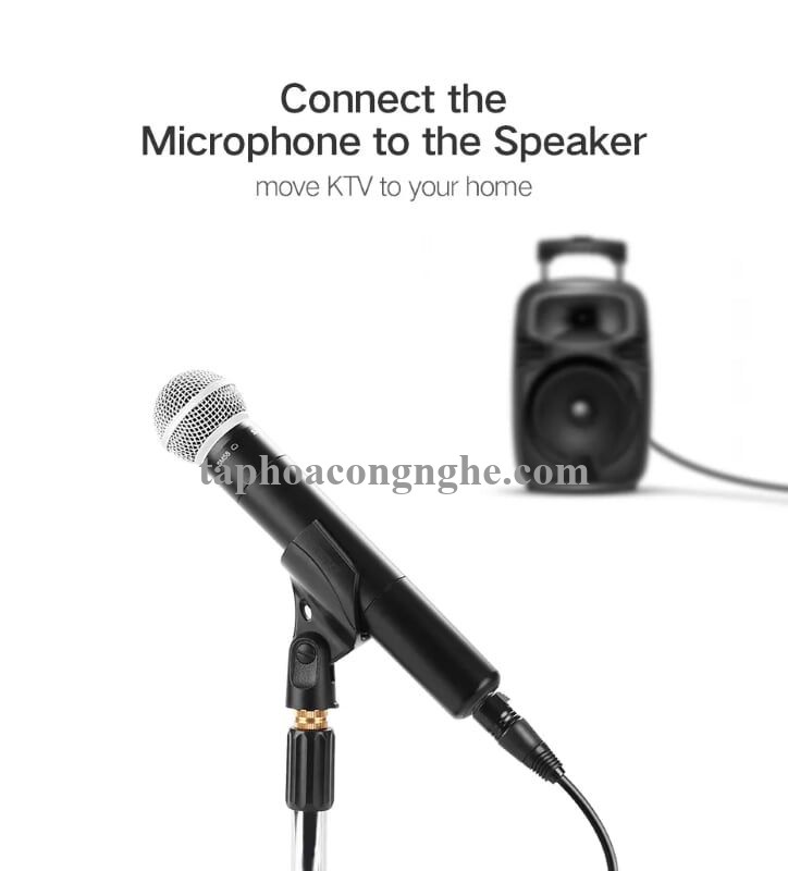 Ugreen 20725 15M màu Đen Cáp âm thanh 6.5mm sang Canon âm AV131 30020725